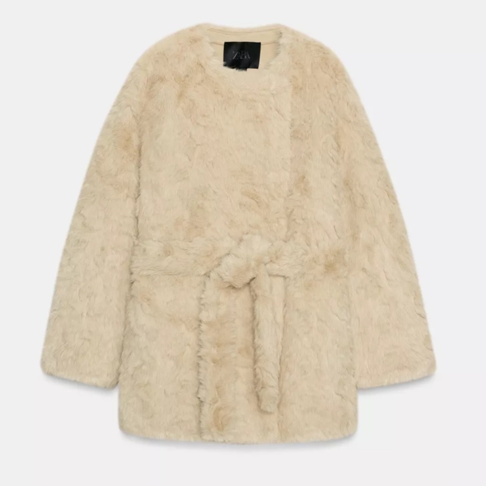 BNWT ZARA LIMITED EDITION FUR COAT